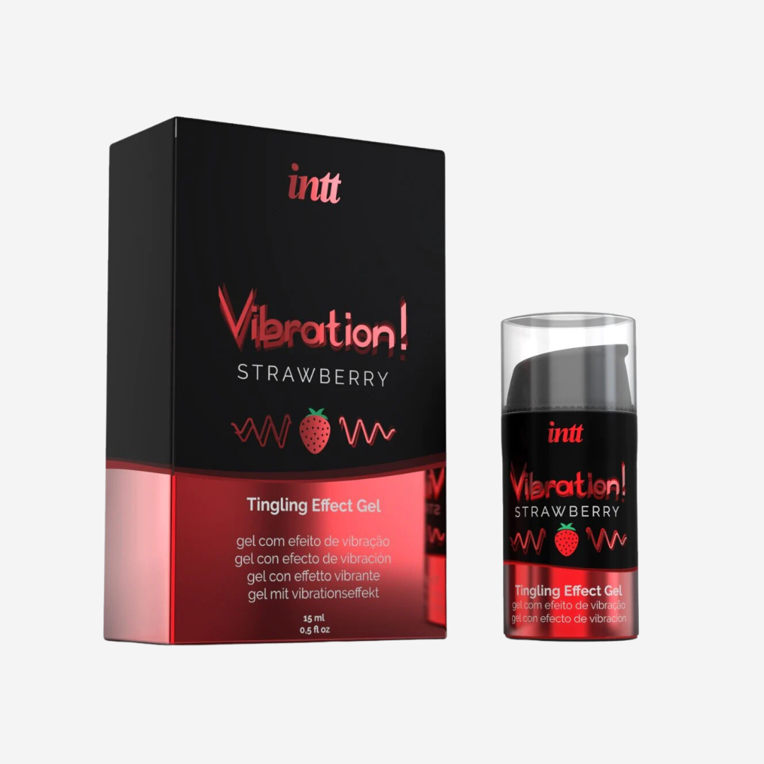 sexy shop Lubrificante Gel Stimolante Vibration  Strawberry - Sensualshop toys