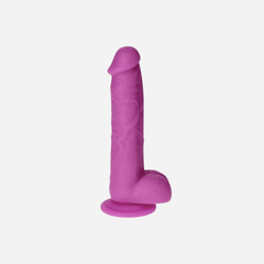 sexy shop Fallo Realistico Real Safe Brush Purple 21 cm - Sensualshop toys
