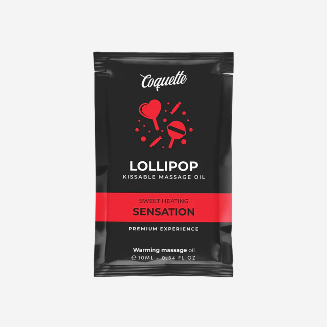 sexy shop Olio Da Massaggio Riscaldante Lollipop - Sensualshop toys