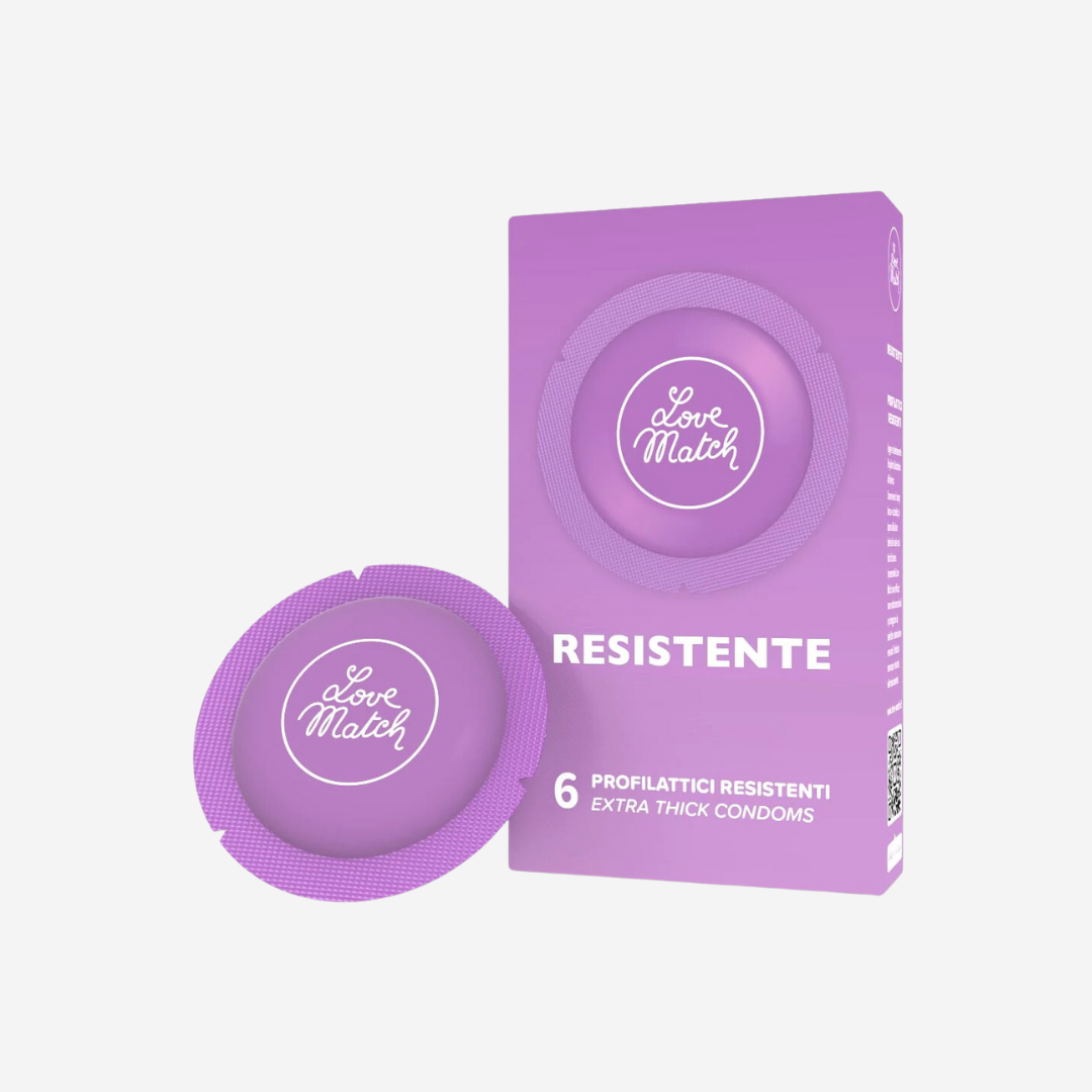 sexy shop Profilattici Love Match Resistente 6 Pezzi - Sensualshop toys