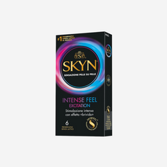 sexy shop Profilattici Skyn Intense Feel Excitation 6 pezzi - Sensualshop toys