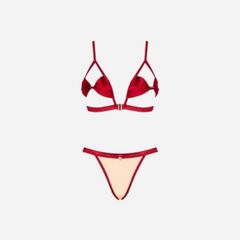 sexy shop Completo Intimo Rubinesa Rosso S/M - Sensualshop toys
