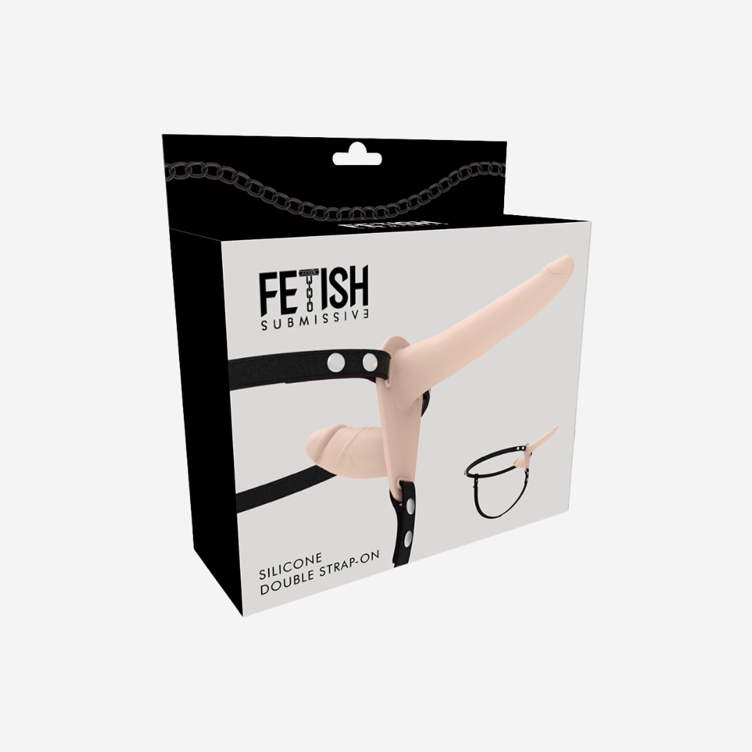 sexy shop Strap On Doppia Penetrazione 15cm 8cm Fetish Submissive  Carne - Sensualshop toys