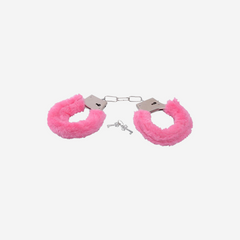 sexy shop Manette Metallo e Pelliccia Morbida Rosa Con Chiavi lo - Sensualshop toys