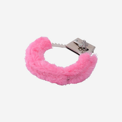 sexy shop Manette Metallo e Pelliccia Morbida Rosa Con Chiavi lo - Sensualshop toys