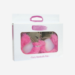 sexy shop Manette Metallo e Pelliccia Morbida Rosa Con Chiavi lo - Sensualshop toys