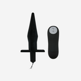 sexy shop Plug Anale Baile Vibrating Plug Comando A Distanza In Pvc Nero - Sensualshop toys