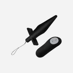 sexy shop Plug Anale Baile Vibrating Plug Comando A Distanza In Pvc Nero - Sensualshop toys