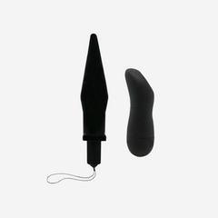sexy shop Plug Anale Baile Vibrating Plug Comando A Distanza In Pvc Nero - Sensualshop toys