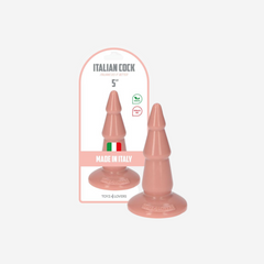 sexy shop Plug Anale Ventosa Pino 5 Carne Bio based Privo Ftalat Pvc 13Cmx4.5cm - Sensualshop toys