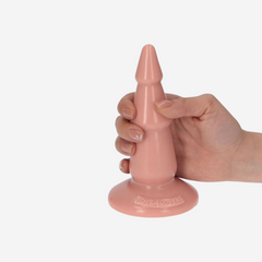 sexy shop Plug Anale Ventosa Pino 5 Carne Bio based Privo Ftalat Pvc 13Cmx4.5cm - Sensualshop toys