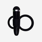 sexy shop Anello Fallico Vibrante con Mini Vibratore Rimovibile da 9cm - Sensualshop toys