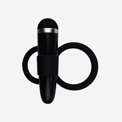 sexy shop Anello Fallico Vibrante con Mini Vibratore Rimovibile da 9cm - Sensualshop toys