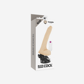 sexy shop Vibratore Realistico Pieghevole Basecock con telecomando Carne 18,5 cm - Sensualshop toys