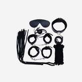 sexy shop Kit Bondage Per La Coppia 7 Pezzi - Nero - Sensualshop toys