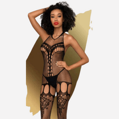 sexy shop Body Attico Fancy Bodystock Penthouse Lingerie Nero S/M/L - Sensualshop toys