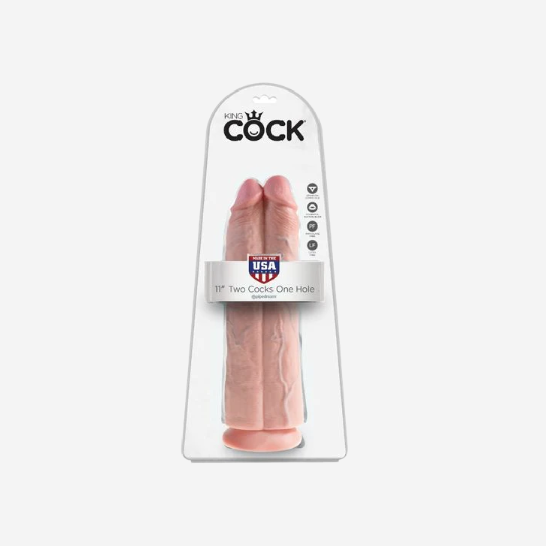 sexy shop King Cock 11 Dildo Realistico Doppia Penetrazione  30cm - Sensualshop toys
