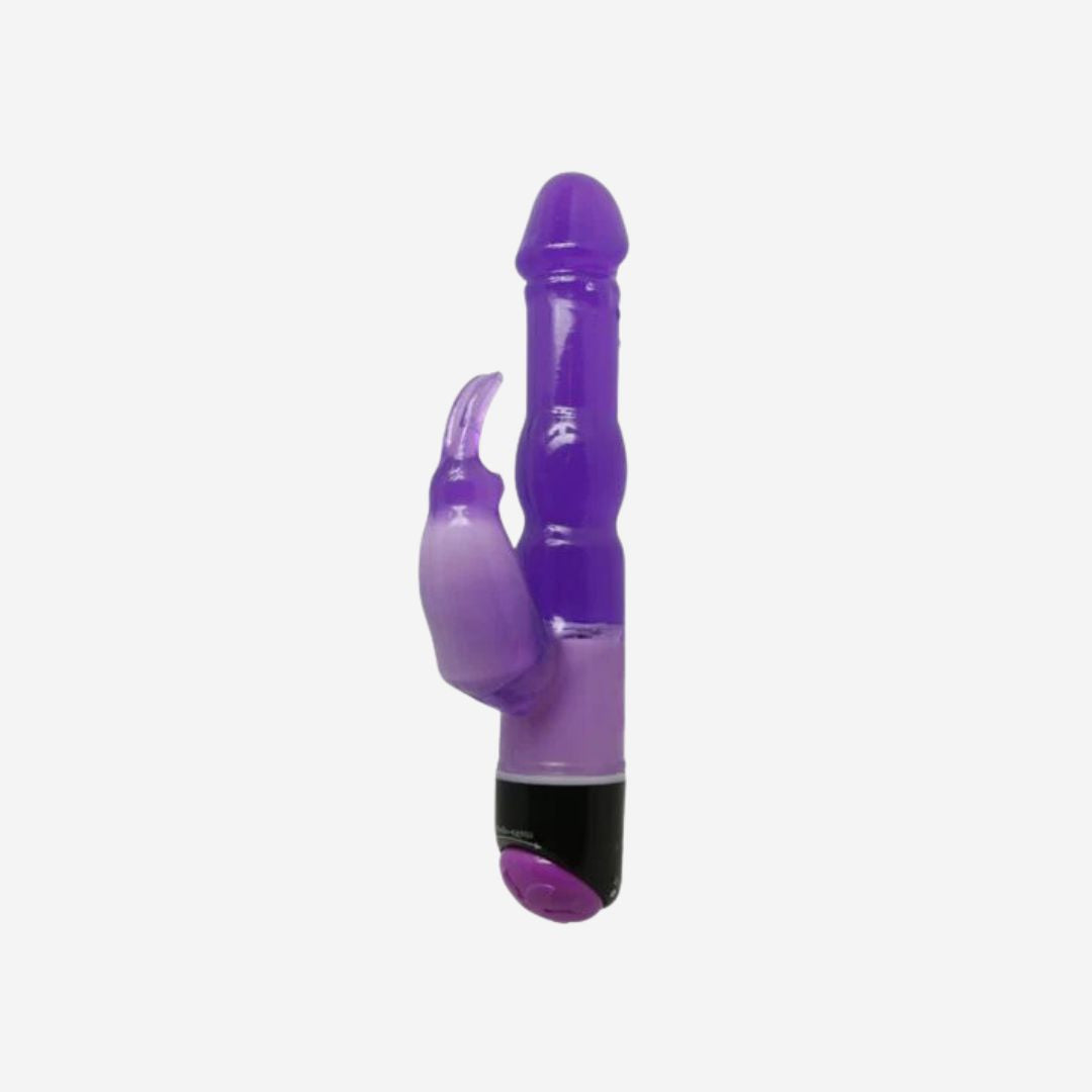 sexy shop Vibratore Rabbit Waves Viola Forma Gelatinosa 23cm - Sensualshop toys