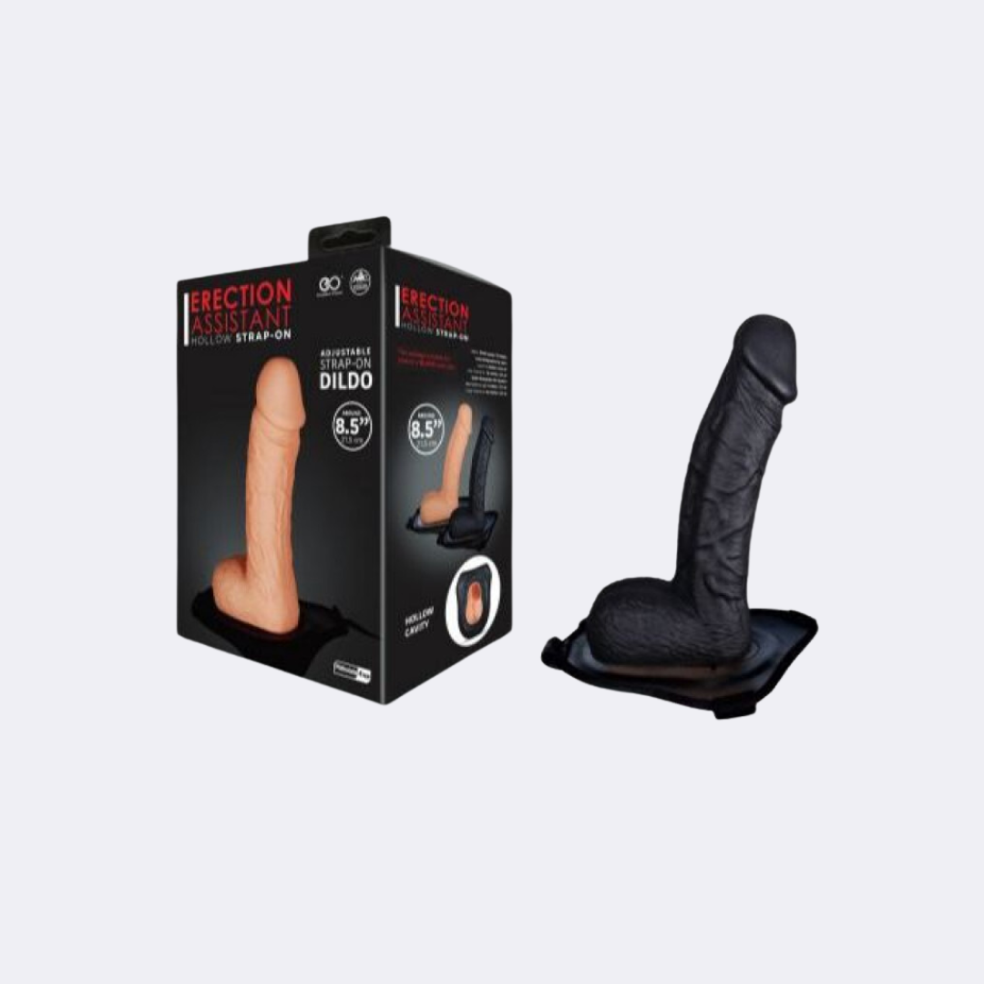 sexy shop Strap-on Dildo Erection Assistant 8.5 Nero 21.5 cm x 5 cm - Sensualshop toys