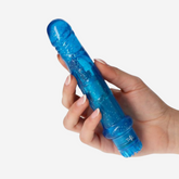 sexy shop Vibratore Jammy Jelly Fresh Glitter Blue 17.5 cm x 2.5 cm - Sensualshop toys