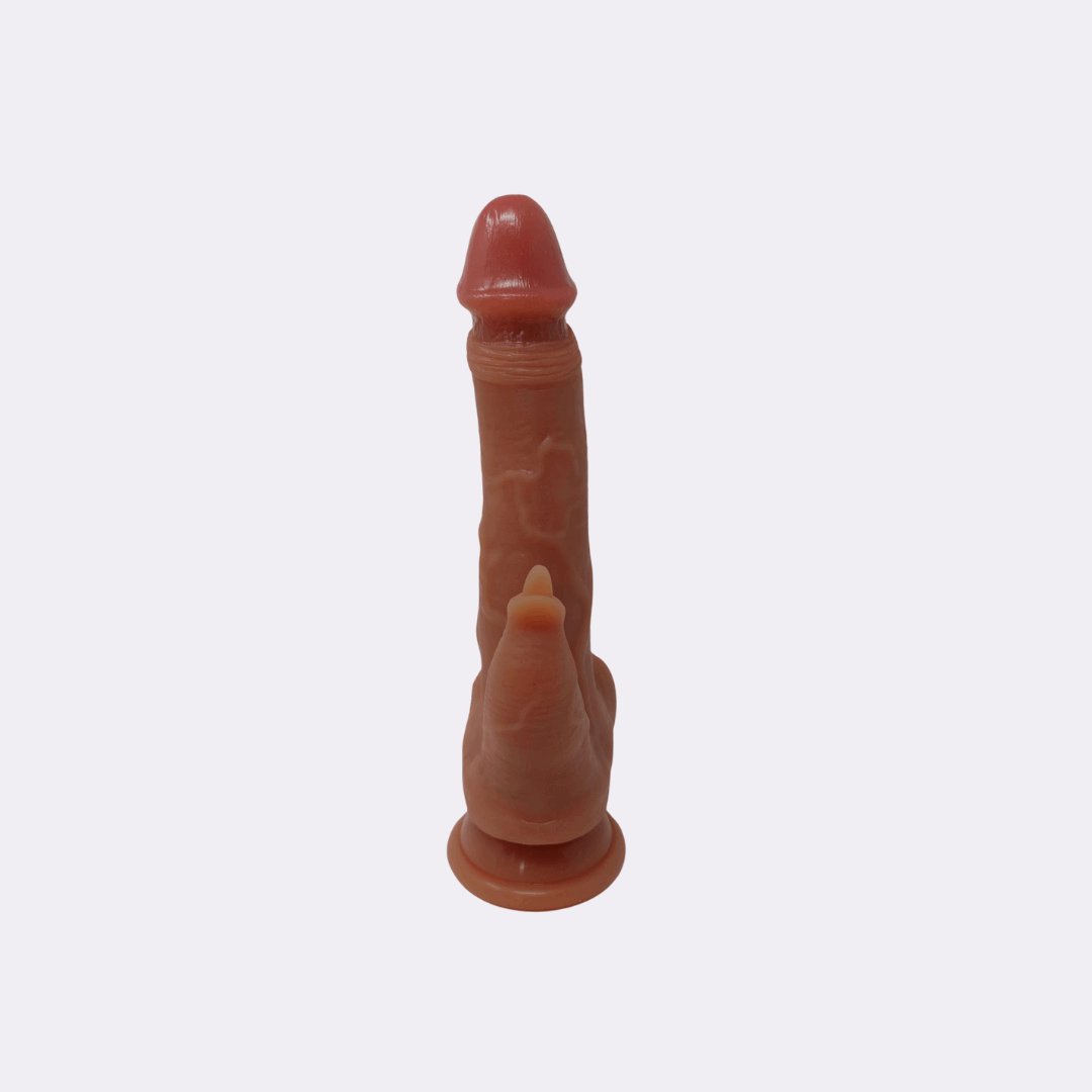 sexy shop Vibratore Realistico Jones Con Movimento Avanti e Indietro Riscaldabile e Stimolatore Clitoride - Sensualshop toys