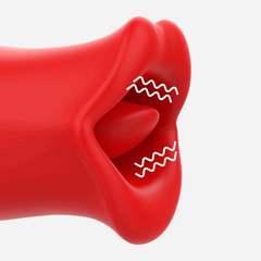 sexy shop Bocca Succhia Clitoride Vibrante Mordente Doppio Piacere Mia Sicilia - Sensualshop toys