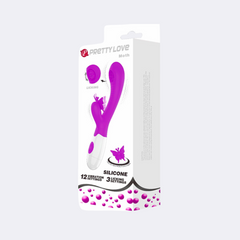 Vibratore Moth Licking Punto G e Clitoride 12 Modalità di Vibrazione Pretty Love Viola