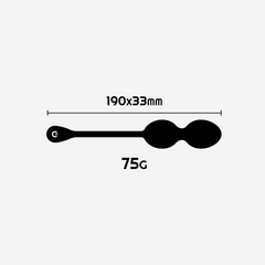 sexy shop Palline Vaginali Vibranti Per Pavimento Pelvico Nisha Nero - Sensualshop toys