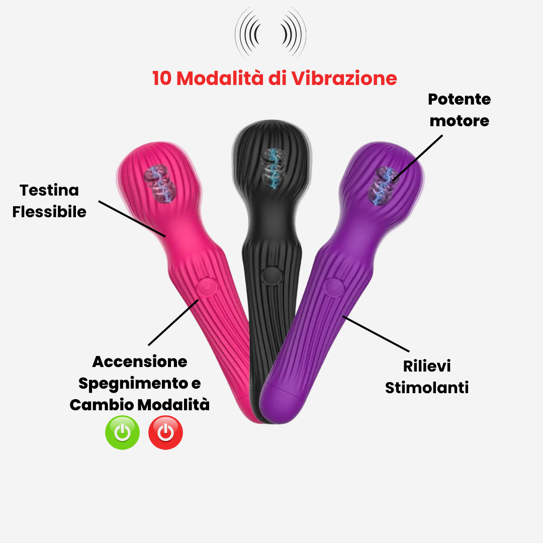 sexy shop Microfono Vibrante e Stimolante Poppy Massaggiatore Clitoride e Vagina Waterproof - Sensualshop toys