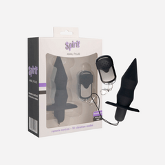sexy shop Plug Anale Telecomandato Spirit 10 Modalità di Vibrazione  Nero - Sensualshop toys