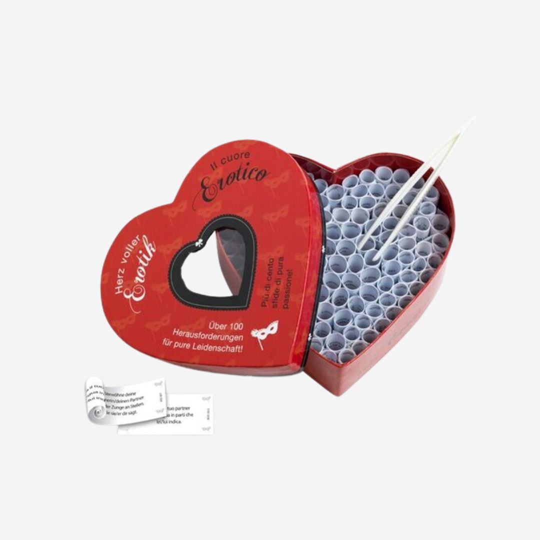 sexy shop Cuore Erotico Herz Voller +100 Sfide Passione Pura - Inizia un Gioco Con Il Tuo Partner - Sensualshop toys