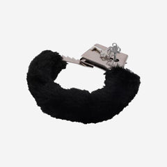 sexy shop Manette Bondage Erotic - Metallo - Peluche Soft Black - Sensualshop toys