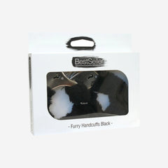 sexy shop Manette Bondage Erotic - Metallo - Peluche Soft Black - Sensualshop toys