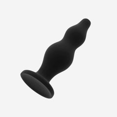 sexy shop Plug Anale Nero Silicone Medico Ipoallergenico Senza Ftalati Ergonomico Ohmama da 12cm - Sensualshop toys
