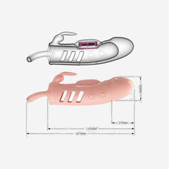 sexy shop Prolunga Per Pene Coniglio Sloane Vibrante - Sensualshop toys