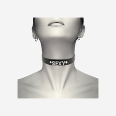 sexy shop Collare Bondage Nero - Chic Desire In Pelle Vegan Sexy - Sensualshop toys