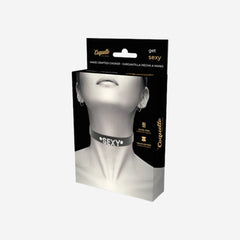 sexy shop Collare Bondage Nero - Chic Desire In Pelle Vegan Sexy - Sensualshop toys