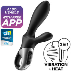 sexy shop Vibratore Climax Riscaldante Doppia Azione Anale e Vaginale - Soddisfacente - Sensualshop toys