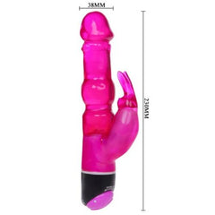 sexy shop Vibratore Rabbit Waves Viola Forma Gelatinosa 23cm - Sensualshop toys