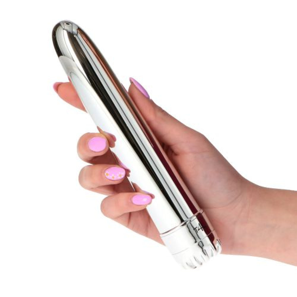 sexy shop Vibratore Mirror Silver Large - Sensualshop toys