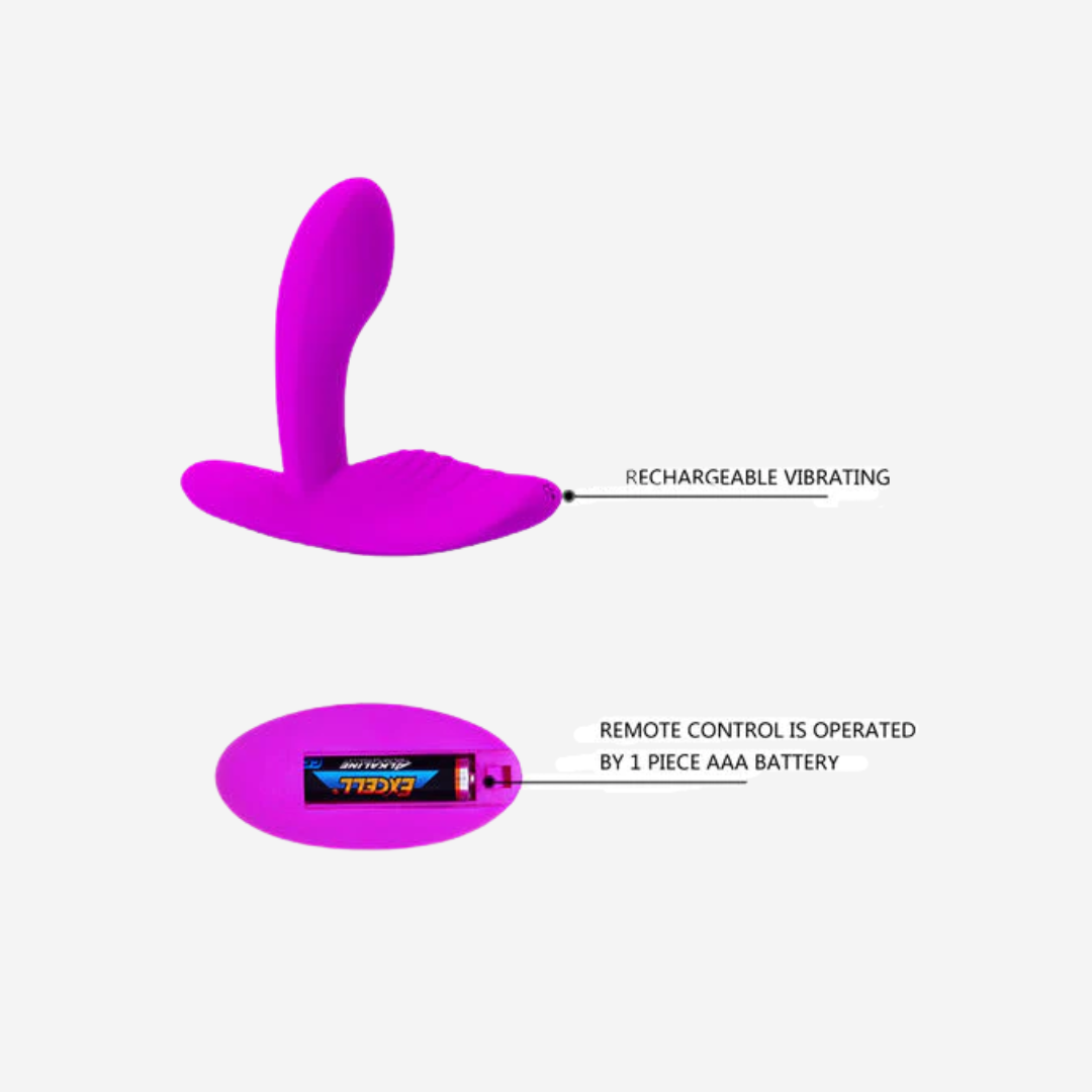 sexy shop Vibratore Punto G  Clitoride Con Comando A Distanza Materiale Silicone e ABS Pretty Love - Sensualshop toys