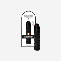 sexy shop Dildo Realistico Nero Morbido Privo Di Ftalati Pvc 18Cm 4.5Cm Gustavo Black - Sensualshop toys