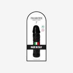 sexy shop Dildo Realistico Nero Morbido Privo Di Ftalati Pvc 18Cm 4.5Cm Gustavo Black - Sensualshop toys