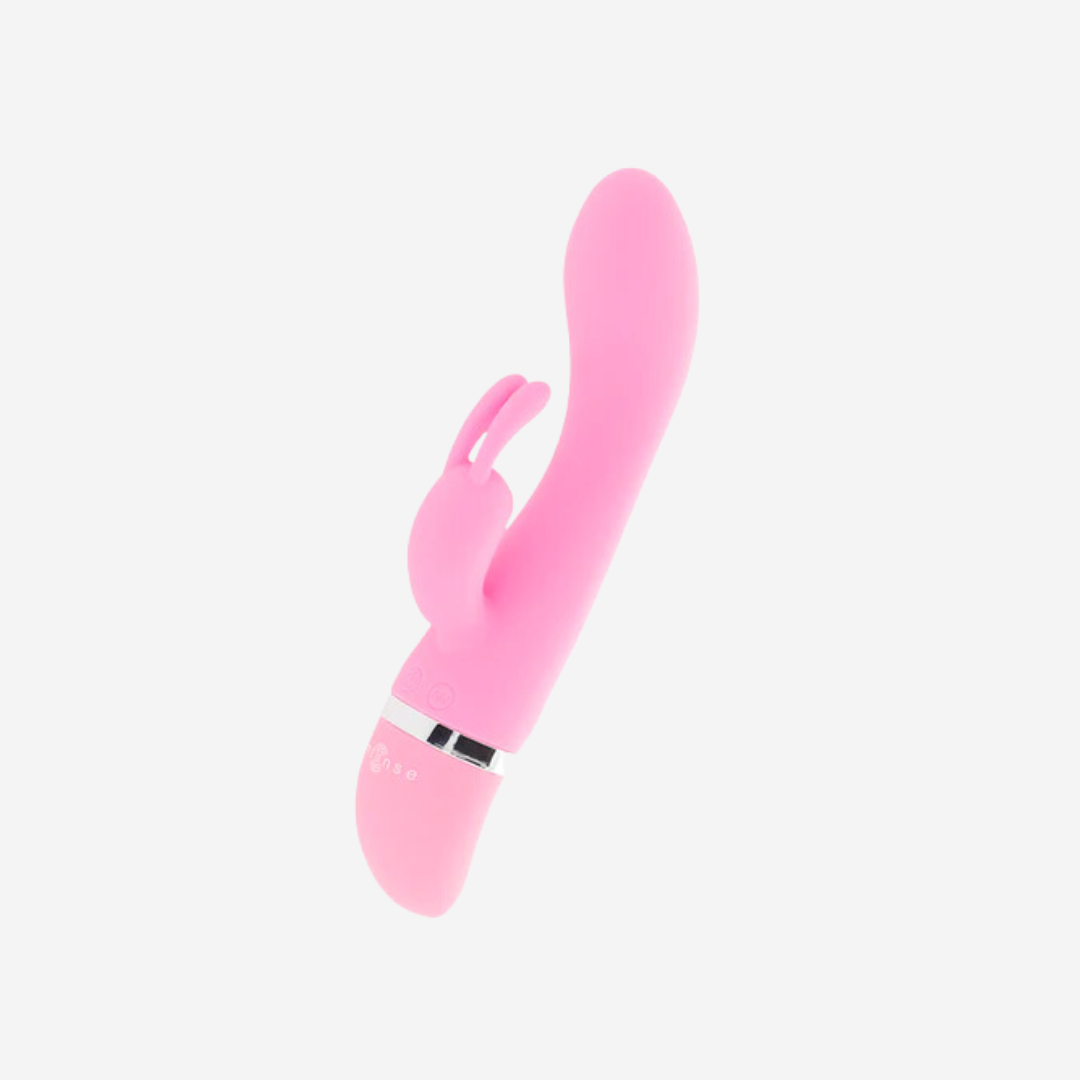 sexy shop Vibratore Rabbit Hilari Intenso Rosa Privo di Falatos  Morbido Silicone  Flessibile  30 Modalità di Vibrazione - Sensualshop toys