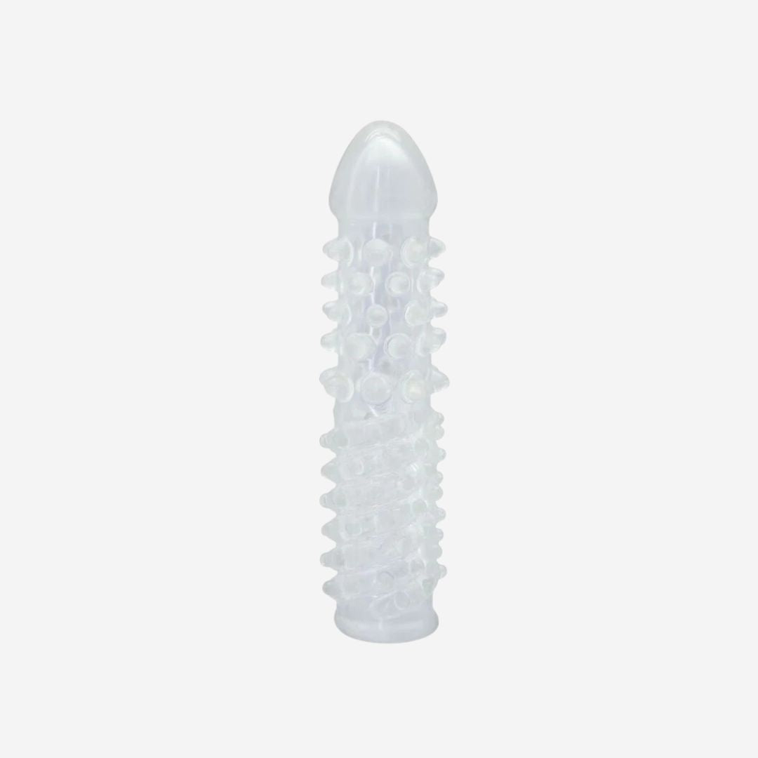 sexy shop Guaina Fallica StimolanteTimeless More Trasparente 16.5cm - Sensualshop toys