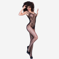 sexy shop Lingerie Catsuit Ricamata con Disegno Body e Spalline Multiple - Sensualshop toys