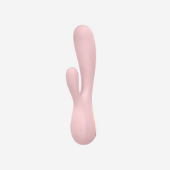 sexy shop Vibratore Rabbit Impermeabile Morbido Silicone Medicale Mono Flex Con App - Rosa - Sensualshop toys