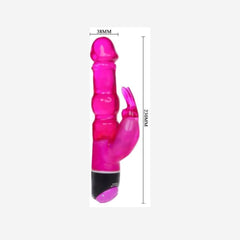sexy shop Vibratore Rabbit Waves Viola Forma Gelatinosa 23cm - Sensualshop toys