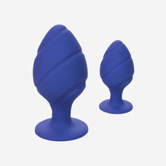 sexy shop 2 Plug Anali Calex Cheeky Waterproof Viola - Sensualshop toys