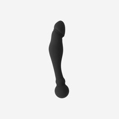 sexy shop Dildo Realistico Doppio Inserimento Morbido Silicone Flessibile Nero - 18Cm Ohmama - Sensualshop toys